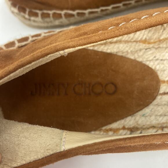 Jimmy Choo brown suede espadrille loafers - Picture 6 of 12